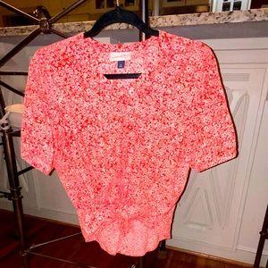 Womens red blouse